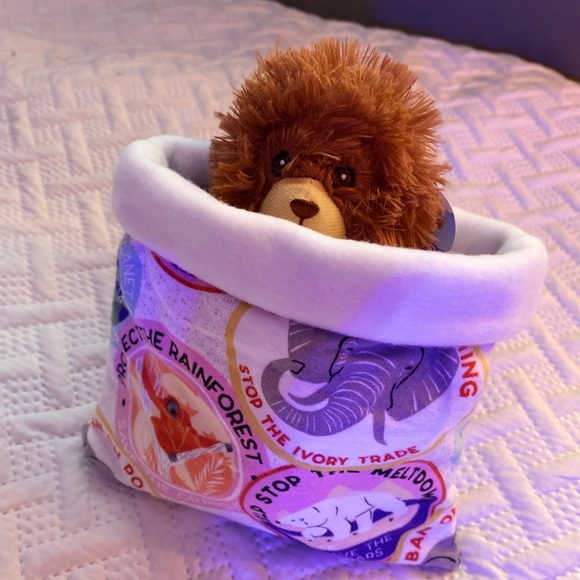 Small pet hedgehog rat guinea pig cuddle sack bed - Picture 2 of 5